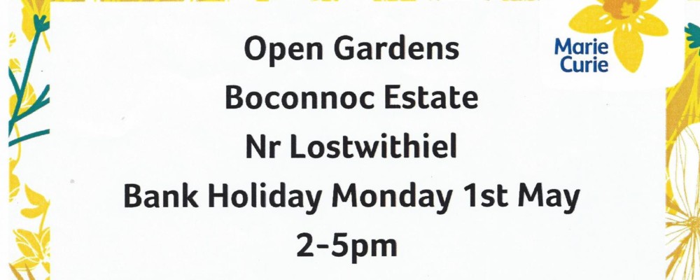 Open Garden Boconnoc Estate Charity Event