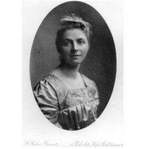 A black and White Photograph of Emily Hobhouse 