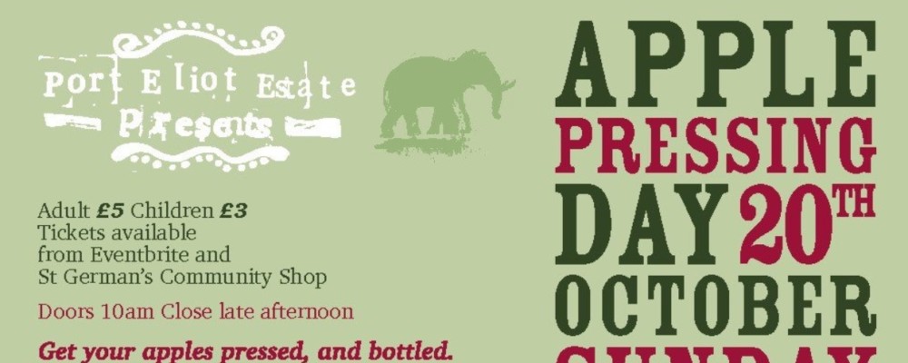 Apple Pressing Day at Port Eliot House and Gardens