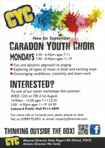 Caradon Youth Choir Workshops