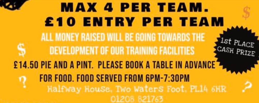 Pub Quiz in aid of Lanhydrock Cricket Club