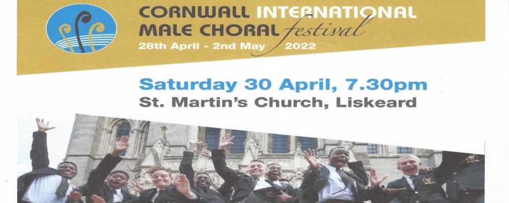 Cornwall International Male Choral Festival – Liskeard