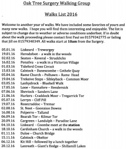 Oaktree walks 2016