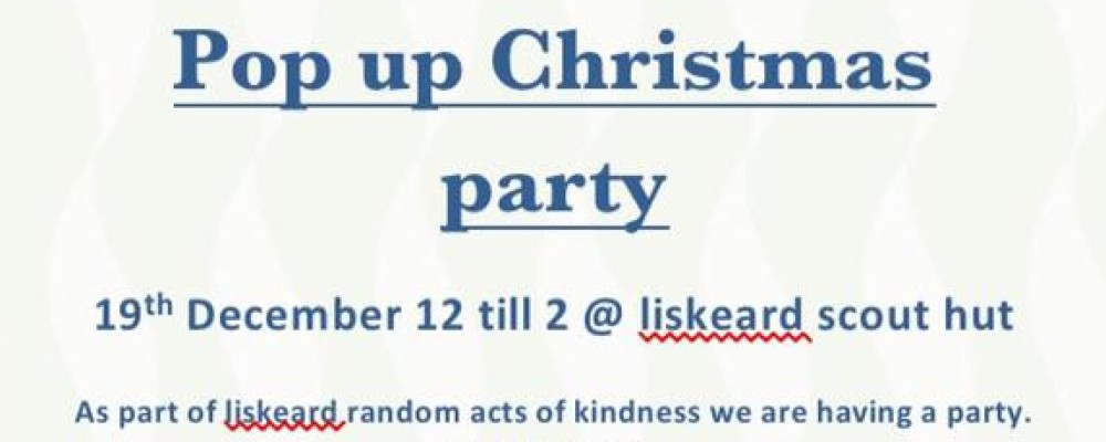 Pop up Christmas Party