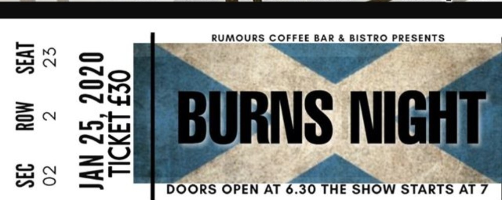 Burns Night at Rumours