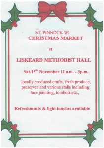 St Pinnock WI Xmas Fiar