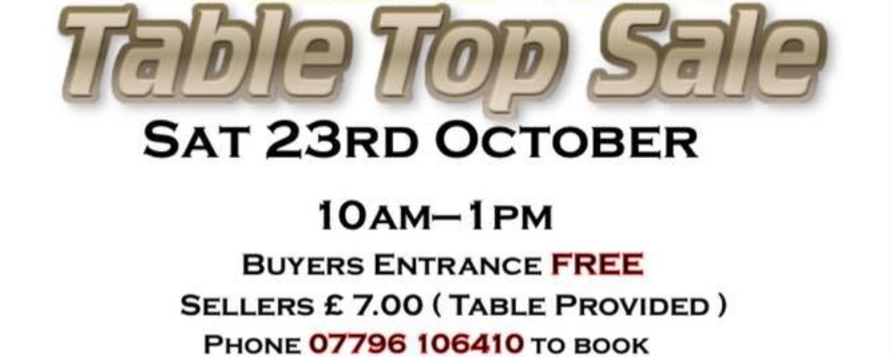 Table Top Sale – St Cleer Church