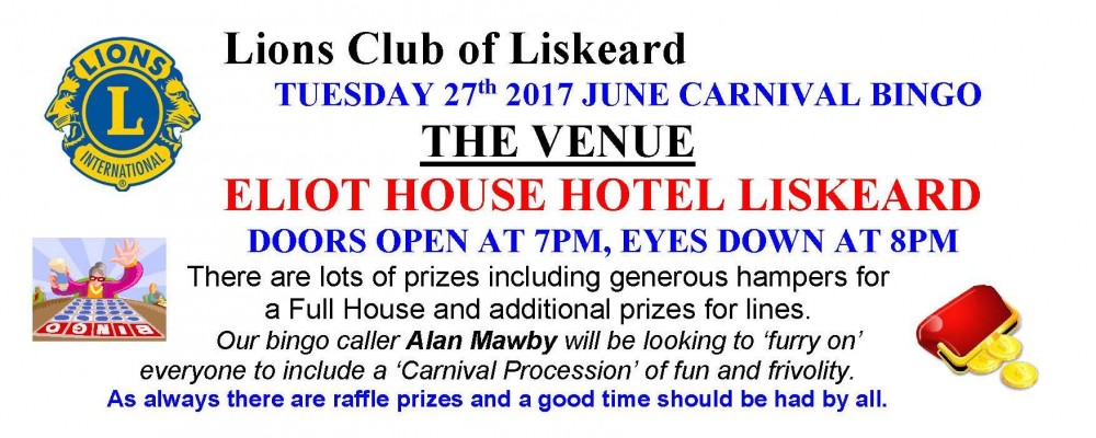 Lions Carnival Bingo